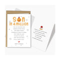 Merry Christmas Card for Son, Poem Son Christmas Card from Mom Dad, Heartfelt Xmas Cards Gift for Child from Parents
