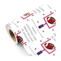 WRAPAHOLIC Funny Valentines Day Wrapping Paper Roll - Mini Roll - 17 Inch x 16.5 Feet - From the Love of Your Life and Football Wrapping Paper for Valentine's Day, Anniversary, Wedding