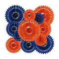 BEISHIDA Honeycomb Round Paper Fans Blue Orange Hanging Party Decoration