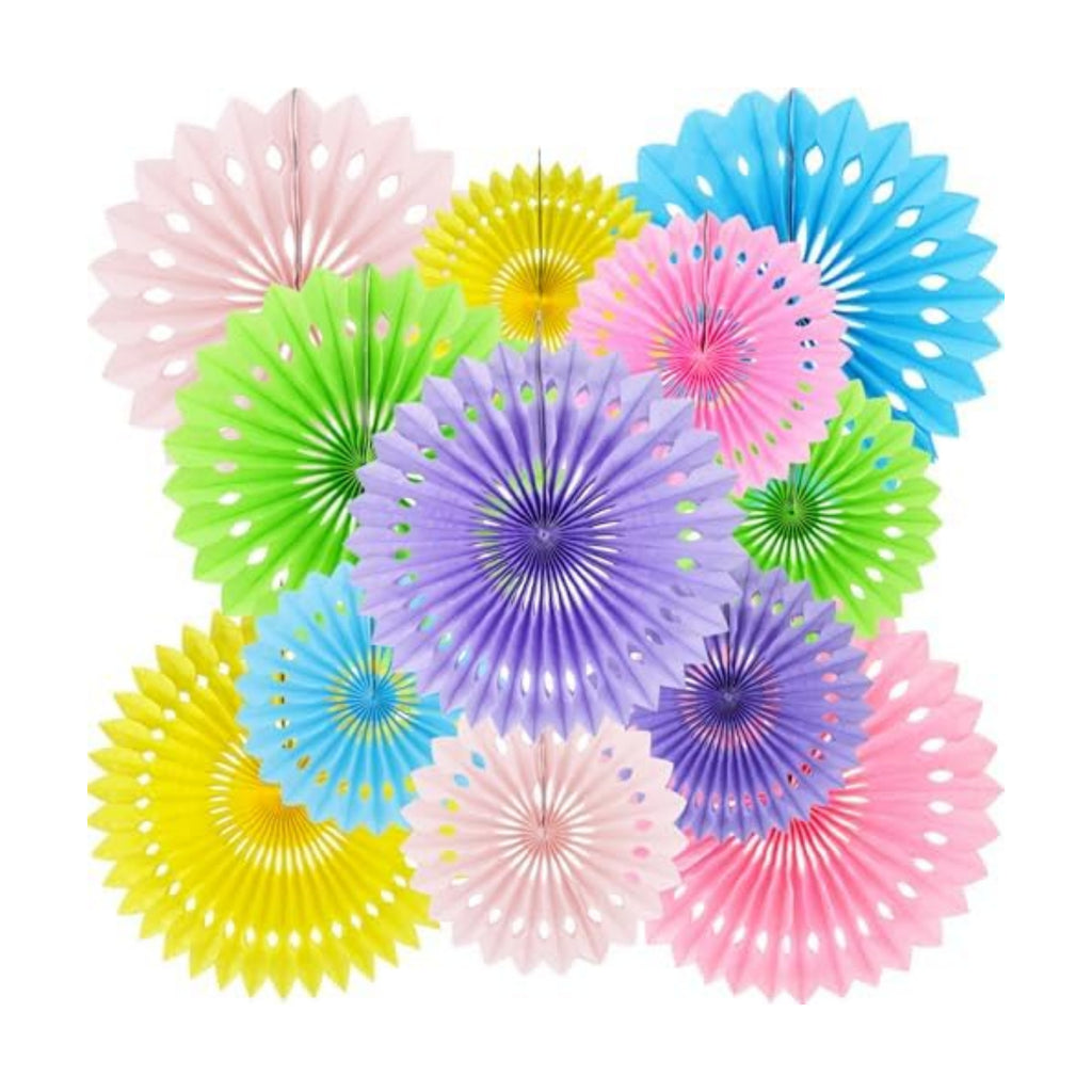 BEISHIDA Honeycomb Round Paper Fans Macaron Hanging Party Decoration
