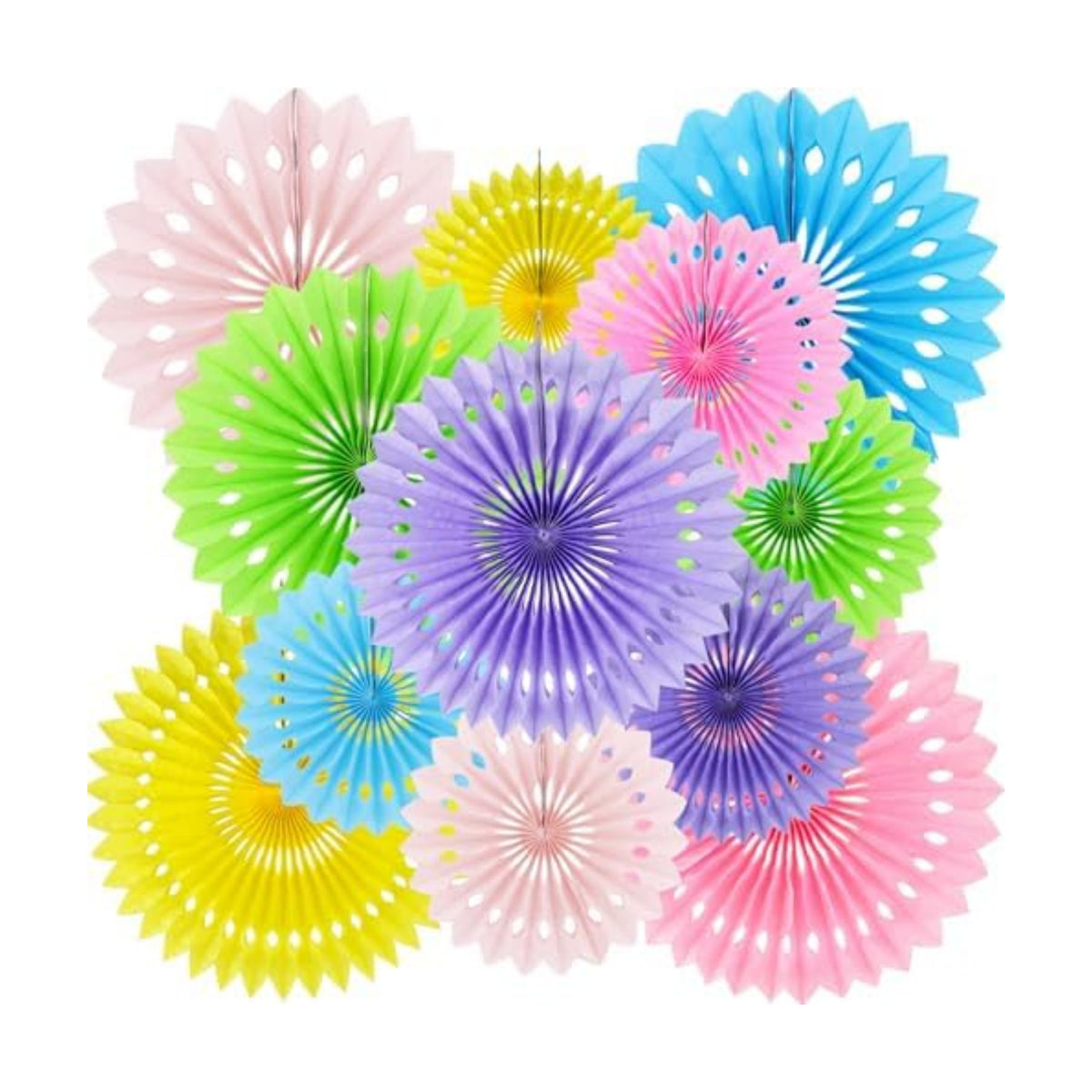 BEISHIDA Honeycomb Round Paper Fans Macaron Hanging Party Decoration