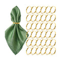 200 Pcs Gold Napkin Rings Bulk, Round Napkin Rings Buckles