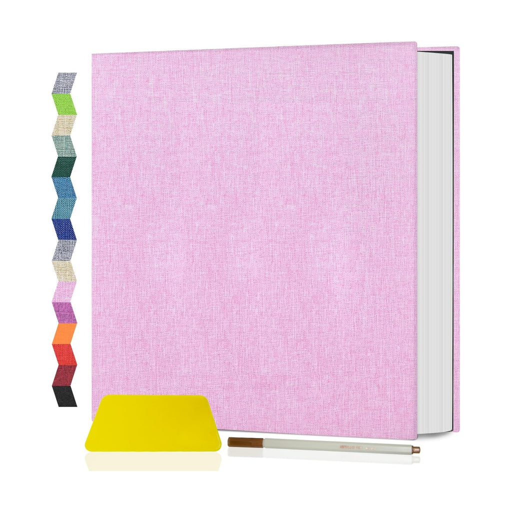 Popotop Photo Album Self Adhesive Scrapbook Album for 4x6 5x7 8x10 Pictures DIY Photo Book as Scrapbooking Supplies Kits, Birthday Gifts for Women Mom Wedding Baby Family Travel
