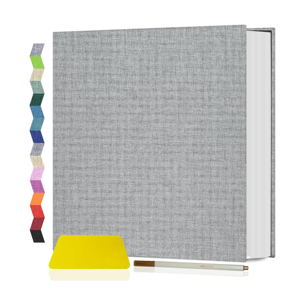 Popotop Photo Album Self Adhesive Scrapbook Album for 4x6 5x7 8x10 Pictures DIY Photo Book as Scrapbooking Supplies Kits, Birthday Gifts for Women Mom Wedding Baby Family Travel