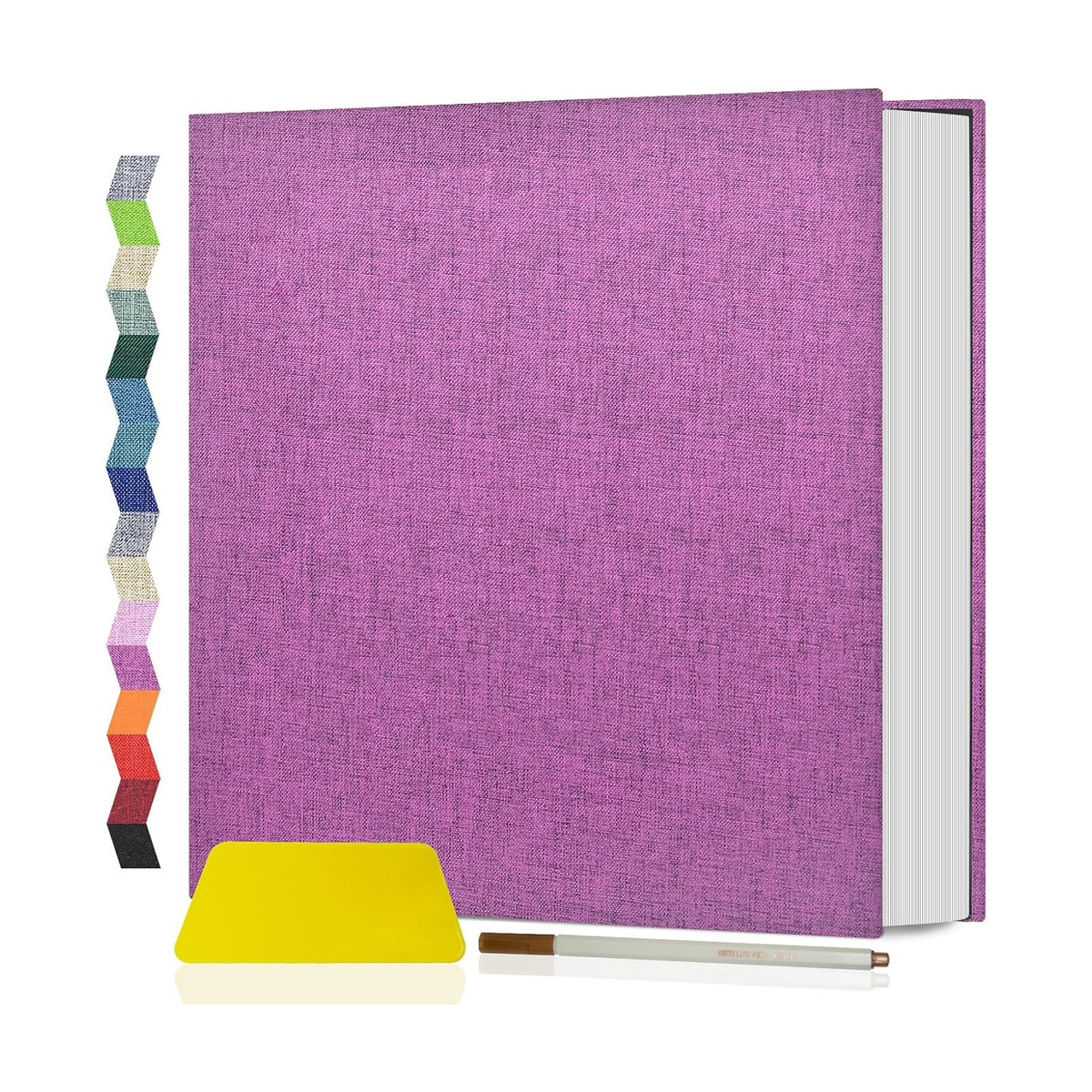 Popotop Photo Album Self Adhesive Scrapbook Album for 4x6 5x7 8x10 Pictures DIY Photo Book as Scrapbooking Supplies Kits, Birthday Gifts for Women Mom Wedding Baby Family Travel