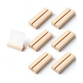 6Pcs Wood Table Number Stands, Wood Place Card Holders, Picture & Name Card Holders for Acrylic Signs, Table/Wedding/Ceremony/Home/Party/Decoration Holders