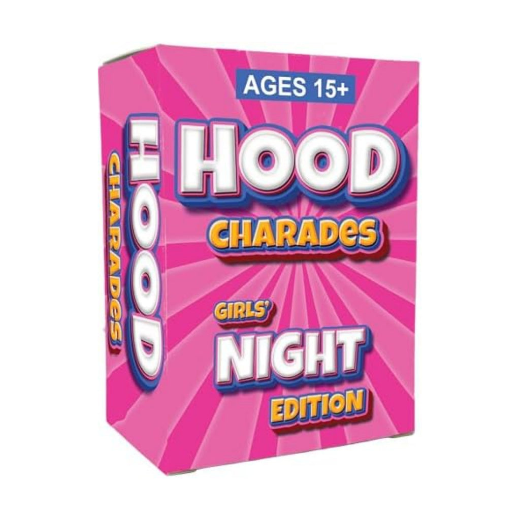 Hood Charades : Girls Night Edition High-Energy Card Game Built for Besties, and Nonstop Laughter; Culture Clues for Girls’ Night, Brunch Vibes, After-Dinner Laughs, Staycations, and Cozy Kickbacks
