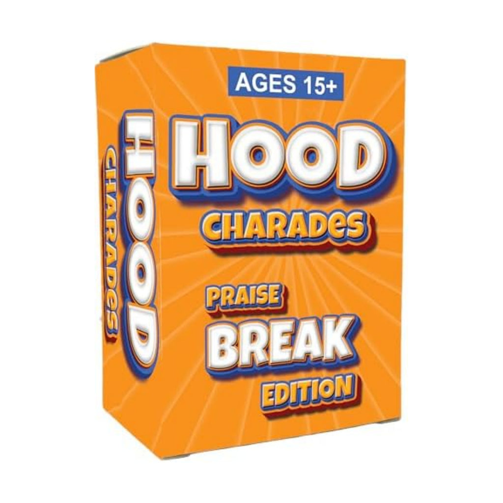 Hood Charades : Praise Break Edition Gospel Church Party Card Game, Act It Out & Talk It Out Challenges that spark laugh out loud rounds at game night, fellowships, reunions, cookouts, and kickbacks