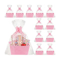 Colarr 12 Pack Basket for Gift Empty Bulk Empty Gift Basket Kit, Pink