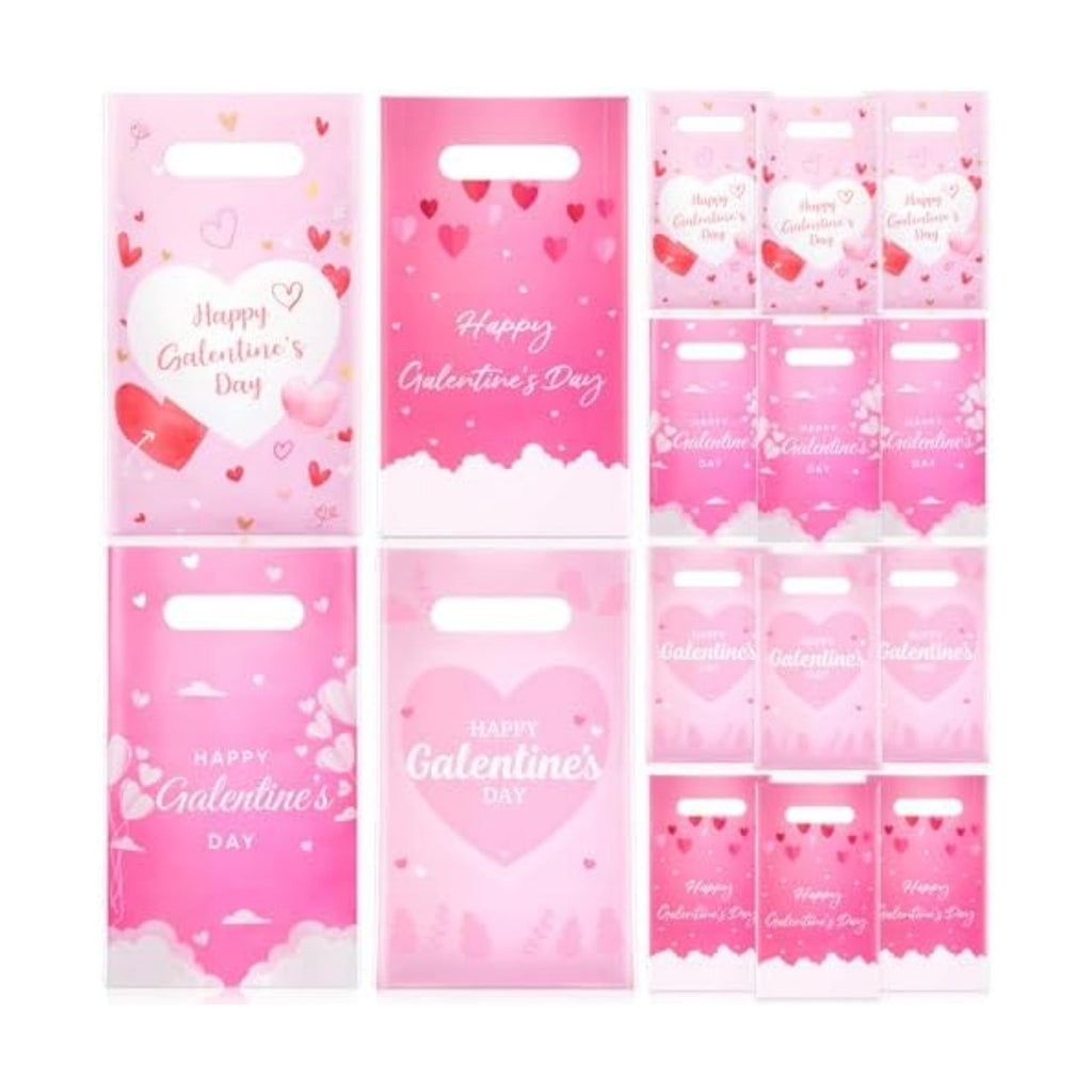Gilprop 48 Pcs Galentines Day Gift Bags Bulk Plastic
