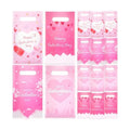 Gilprop 48 Pcs Galentines Day Gift Bags Bulk Plastic