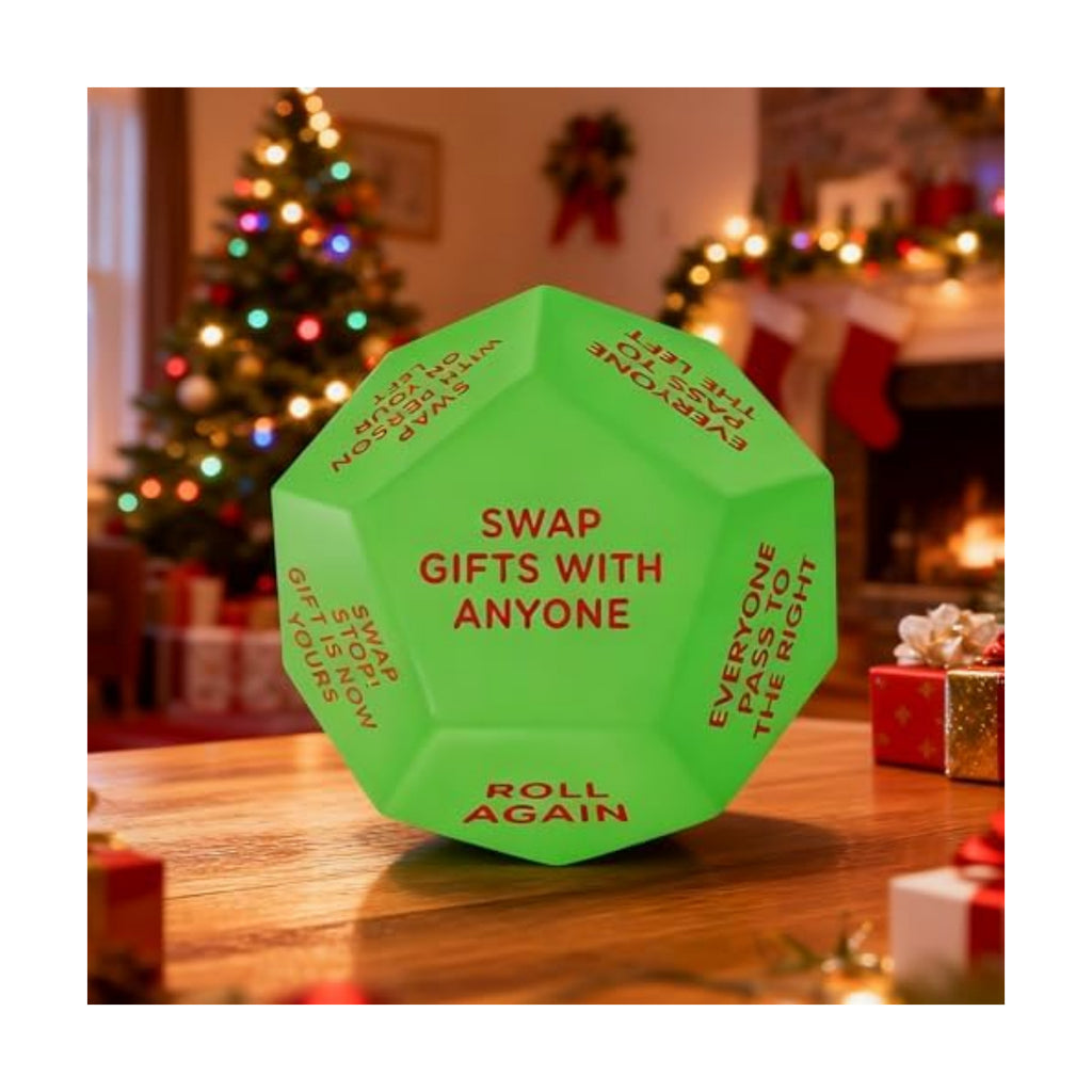 Santa Swap Gift Exchange Dice,2026 New-3 * 3in Exchange Gifts Family Game,Stocking Stuffers for Men Women, Anniversary Christmas Birthday Gifts for Men Women, Large Dice Party Gifts for Xmas