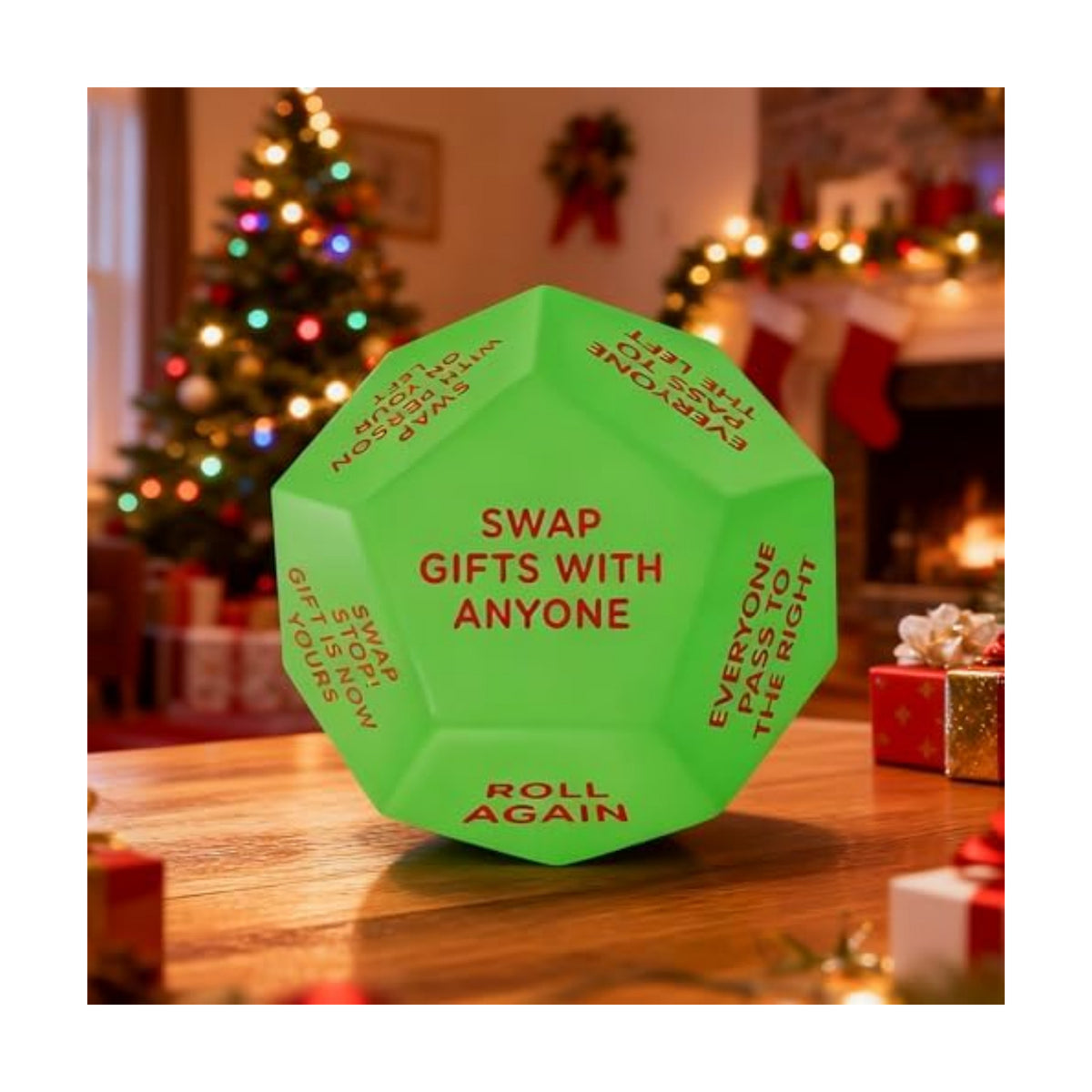 Santa Swap Gift Exchange Dice,2026 New-3 * 3in Exchange Gifts Family Game,Stocking Stuffers for Men Women, Anniversary Christmas Birthday Gifts for Men Women, Large Dice Party Gifts for Xmas