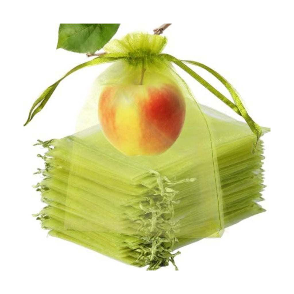 Green Organza Bags 4x6 Mesh Bags Drawstring for Jewelry Favor Gifts Pouch