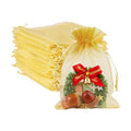 Gold Organza Bags 4x6 Mesh Bags Drawstring for Jewelry Favor Gifts Pouch