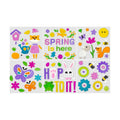 6 Pack Spring Window clings – Reusable Window Cling for Glass Windows