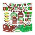 215Pcs Football Birthday Party Decoration–Football Party Supplies for 24