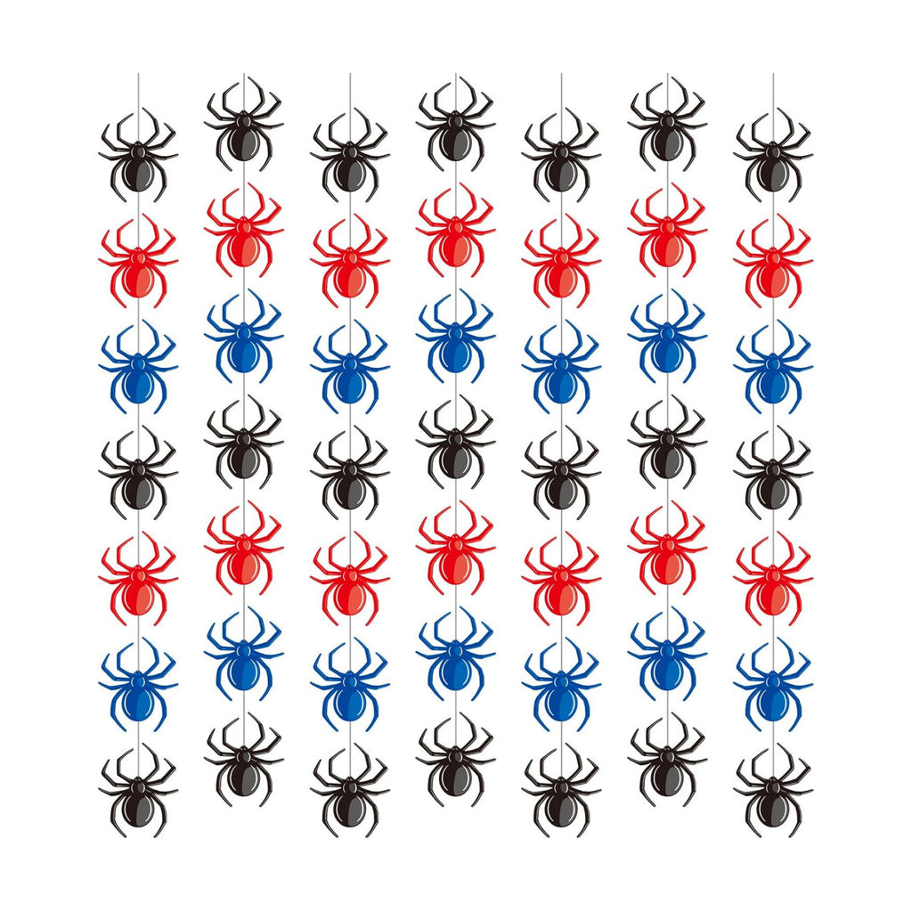 Xinnun 8 Pcs Spider Party Decorations Hanging Banners Garland