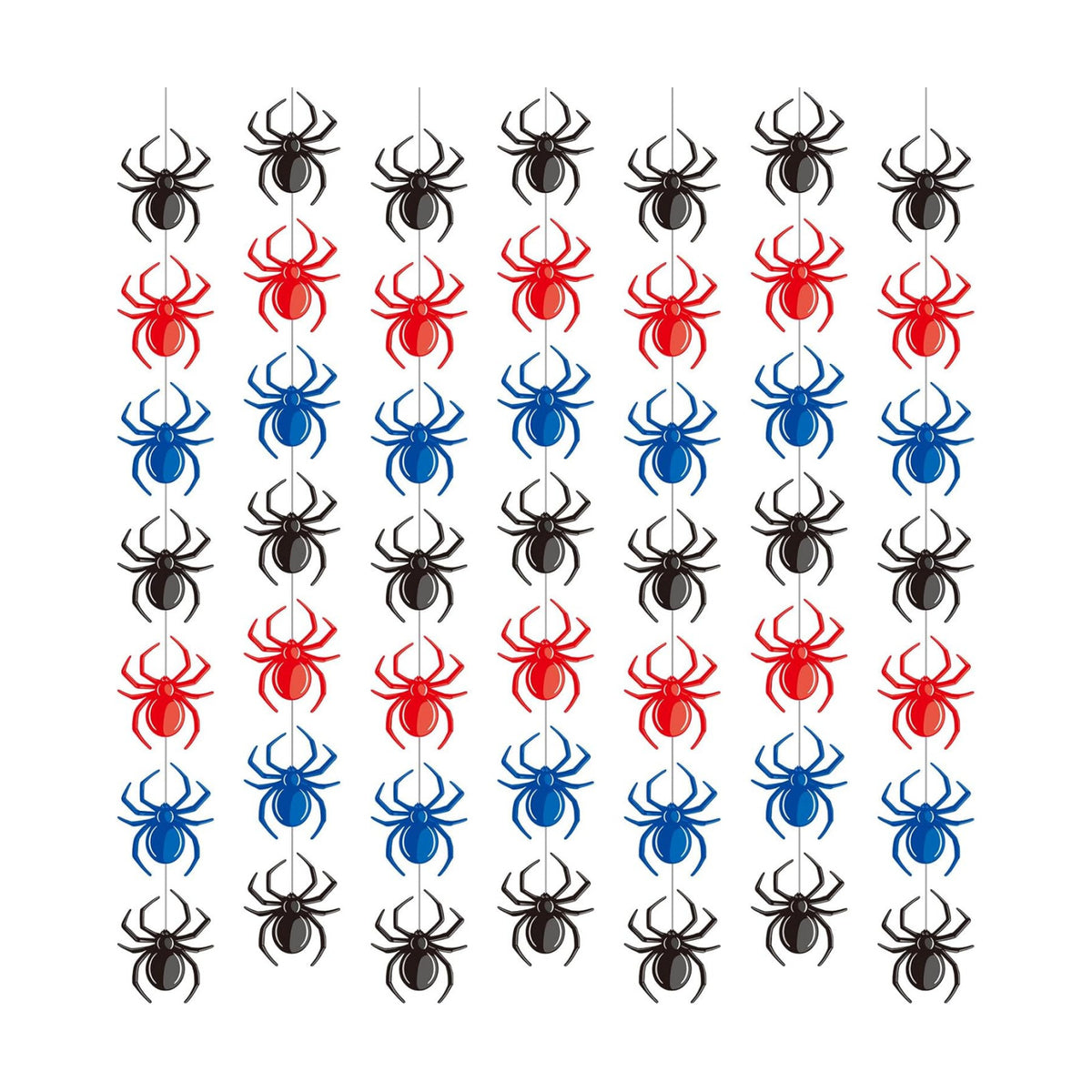 Xinnun 8 Pcs Spider Party Decorations Hanging Banners Garland