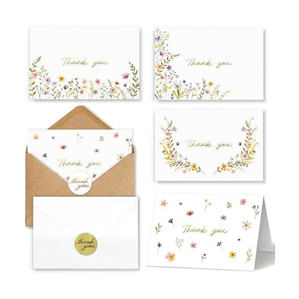 Thank You Cards with Envelopes Bulk 20 Pack 4x6 Blank