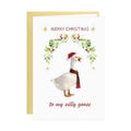 D4DREAM Silly Goose Funny Christmas Card for Couple Husband Wife