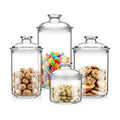 Suclain 4 Pack Acrylic Cookie Candy Jar with Lid, 14oz,24oz,34oz,50oz