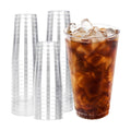 RACETOP 16 oz 100 Pack Disposable Plastic Cups, Disposable Clear Plastic Cups for Parties, Weddings, Gatherings, and Festival Events