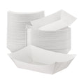 Sherr 200 Pcs 5 lb Kraft Paper Food Trays Boats Bulk, White