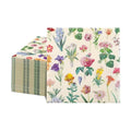 Natnarr 100 Pcs Floral Napkins, 5“ Vintage Wildflower Cocktail Napkins