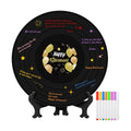 Happy Retirement Decoration Retirement Guest Book to Sign Vinyl Record with Signature Pen Happy Retired Gift Farewell Party Supply Going Away Gift for Men Women Office Birthday Decor(Black)