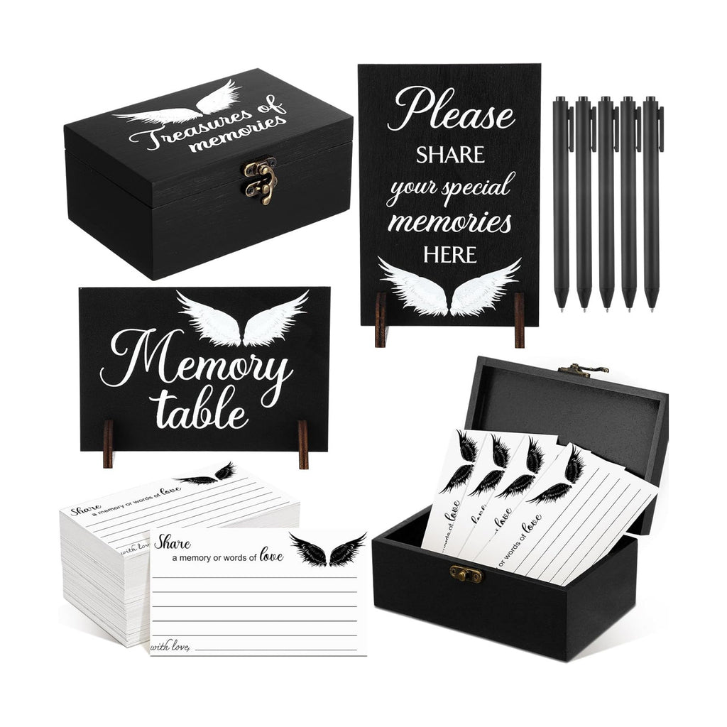 Gilprop 112 Pcs Share a Memory Cards for Celebration of Life, Angel