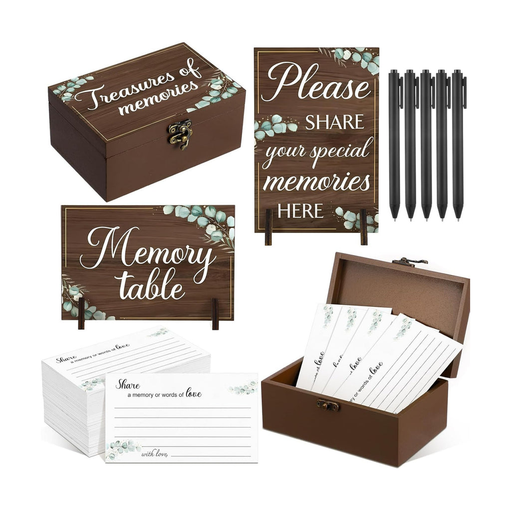 Gilprop 112 Pcs Share a Memory Cards for Celebration of Life, Leaves 2