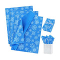 BEISHIDA Christmas Snowflake Tissue Paper Bulk，Royal Blue and White Wrapping Tissue Paper for Gift Bags, 14 x 20 Inch Gift Wrap for Winter Christmas Party DIY Crafts Decor Holiday Flowers-50 Sheets