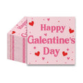 100 Pack Galentines Day Napkins Disposable Folded 10 x 10 Inches Galentine Party Decorations Pink, Cocktail Napkins for Girls Ladies Valentines Party Supplies Paper Towel Disposable Towel