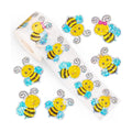 500Pcs Holographic Bee Stickers for Kids 1.2in Laser Waterproof Sticker Roll 6 Designs Cute Bumblebee Self-Adhesive Sticker Rolls for Bottle Scrapbook Journal Envelope Decorations