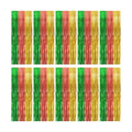 10 Pack Hawaii Backdrop Party Decorations Tinsel Curtain Summer Party Streamer Foil Fringe Birthday Decorations Photo Booth Vibrant Theme Christmas Beach Baby Shower Graduation Decor