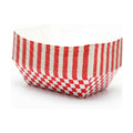 30 Pcs No Folding Required 2lb Gingham Party Supplies Disposable Paper Food Trays for Shower Wedding Tea Party Supplies Nacho Snack (Red)