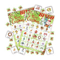24-Person Christmas Bingo Cards, Watercolor Snowman Xmas Party Card Game, Green Santa Claus Bingo Game for Family Large Group Activities, Winter Holiday Party Supplies