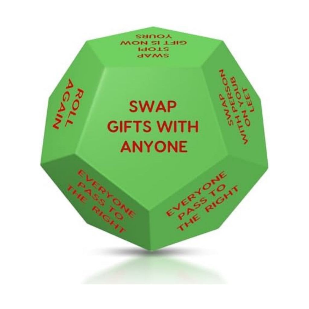 Santa Swap Gift Exchange Dice, 3in Exchange Gifts for Adult