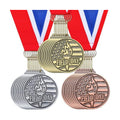 30 Pcs Award Medals 2" Gold Silver Bronze with Ribbon, Field Day