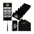 MotiMind Best Dad Ever Money or Gift Card Holder with 10 Slots, Dad Surprise Money or Gift Card Holder with Envelope for Father Birthday Party Supplies