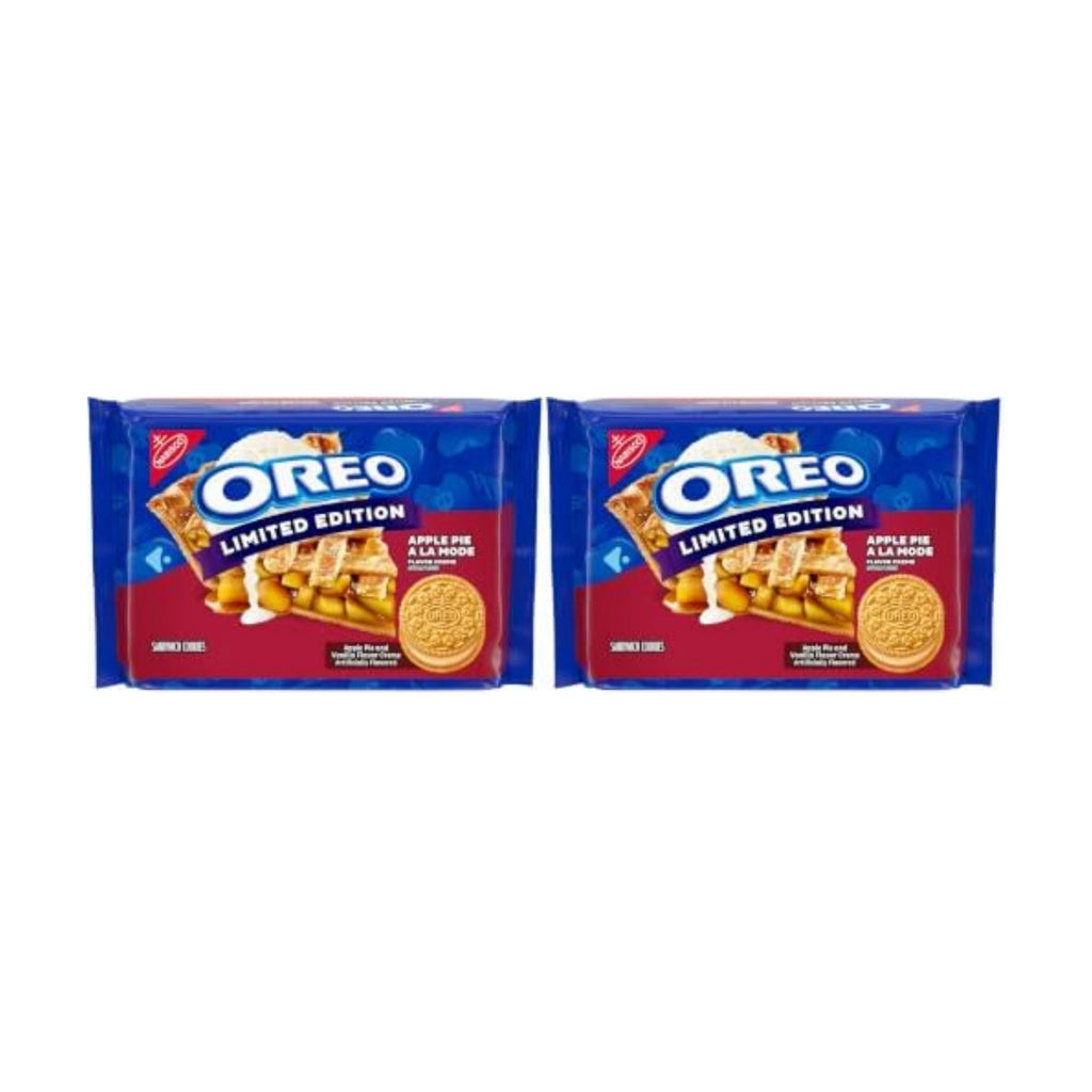 OREO Apple Pie a la Mode Sandwich Cookies, Limited Edition, 10.68 oz (Pack of 2)