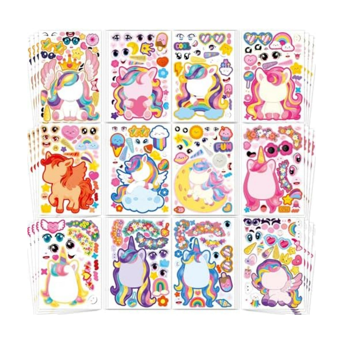 Unicorn Stickers 48 Sheets Unicorn Party Favors Crafts Kids Toddlers