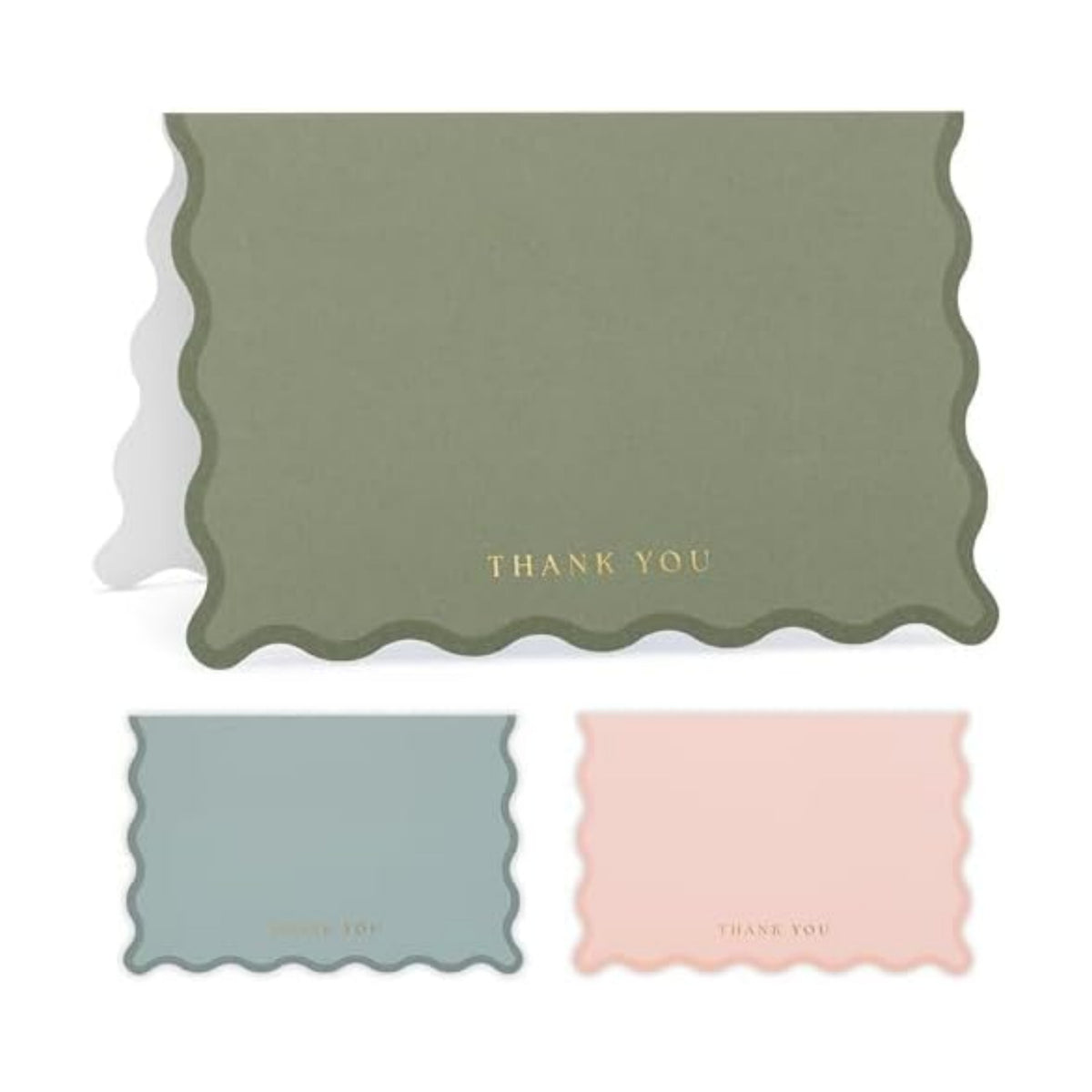 ZICOTO Beautiful Thank You Cards Set of 30 With Envelopes and Stickers
