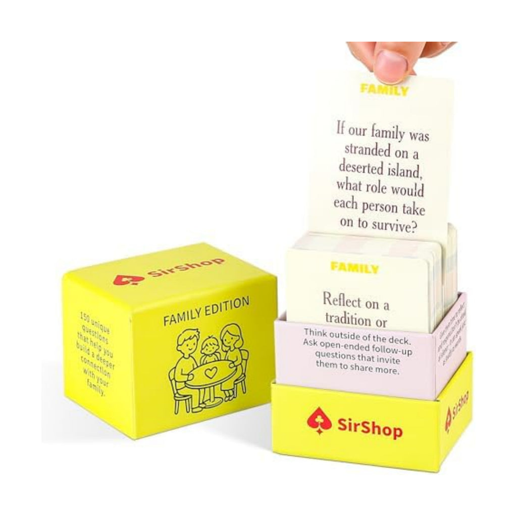 Family Conversation Cards 150 PC, Meaningful Family Edition Card Game