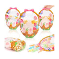 CCINEE 60 Packs Easter Treat Bags Bulk, Easter Gifts Bags with Handle Sealing Bunny Goodie Cellophane Ziplock Bag Bulk for Classroom School Party Favors Gift Exchange
