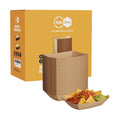 Disposable Paper Food Trays 2lb, 300 Pack Bulk Brown Paper Boats - Heavy Duty Serving Trays for Fries, Tacos, Popcorn, Hot Dogs - Great for QSR Managers, Busy Families, Events