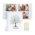 Family Tree 4x6 Photo Album, 200 Pocket Family Memory Book, Beige