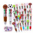 30PCS Mini Sports Multicolor Pens in One for Party Favors Supplies