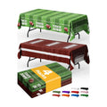 Niuara Football Plastic Table Cloth Disposable, 4 Pack, 54 x 108 in